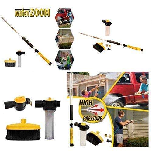 SNAPCOM Plastic Water Zoom Jet Pressure Washer Garden Hose Attachment with Soap Dispenser and Brush for Washing Cars, Cleaning Decking, (44 cm) 6
