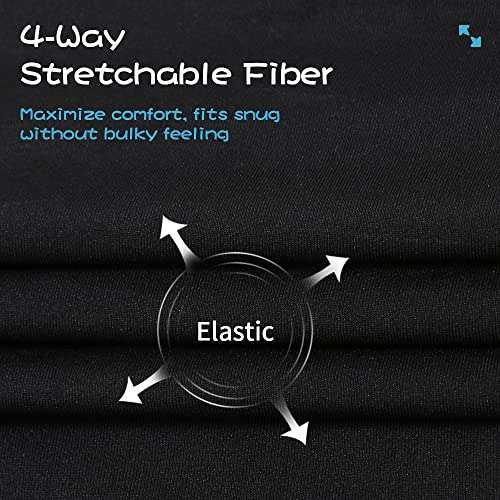 MANCYFIT Thermal Underwear for Boys Fleece Lined Long Johns Set Kids Base Layer Ultra Soft Black X-Large 4