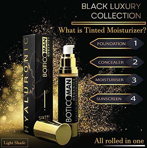 BOTICOMAN ORGANICS | Tinted Moisturizer for Men | Moisturizer + Concealer + Foundation + Sunscreen | Infused with ethically sourced pure vegan Hyaluronic serum| Conceals + Treats + Even skin tone | SPF-30 [Pack of 2] 4