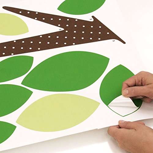 Roommates Plastic Dotted Tree Giant Wall Decal, Multi Color 5