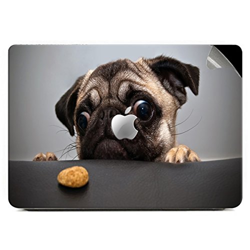 Theskinmantra Puggy Full Cover Decal/Sticker with Imported Quality Vinyl, A Set of 3 PCS, Made for Apple MacBook AIR 13 inch 3