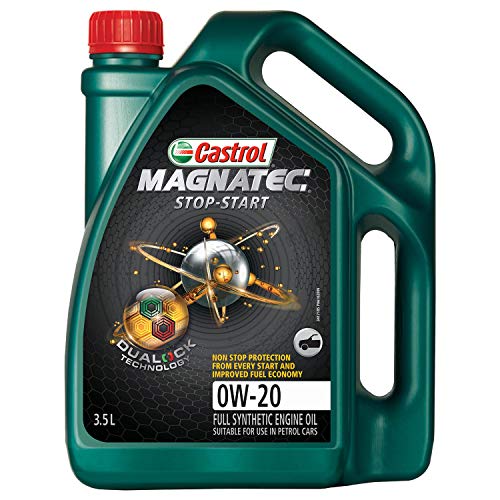 Castrol MAGNATEC STOP-START 0W-20 Full Synthetic Engine Oil for Petrol Cars (3.5L) 3