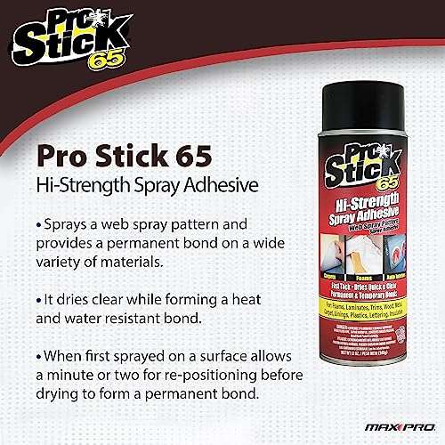 Infun Max #5023 Pro Stick 65 Hi-Strength Black Spray Adhesive (17 oz.) 6