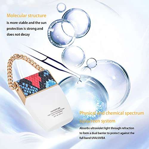 Isolation Cream, Stable Structure Strong Sunscreen Efficacy Sunscreen Cream Light Texture Convenient Double Barrier for Sunscreen 4