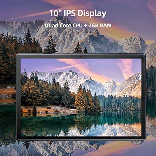 10.1 inch Tablet, Android OS Tablet with 2 GB RAM and 32 GB Storage, Quad-Core Processor, 6000mAh Battery, 10.1" IPS HD Display, Wi-Fi, GPS, FM, Black 4