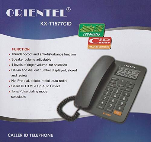 iSTORE Orientel KX-T1577CID Landline Caller Id Corded Phone For Office Use And Home Use , Multi Color 6