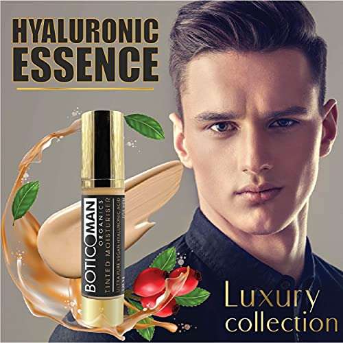 BOTICOMAN ORGANICS | Tinted Moisturizer for Men | Moisturizer + Concealer + Foundation + Sunscreen | Infused with ethically sourced pure vegan Hyaluronic serum| Conceals + Treats + Even skin tone | SPF-30 [Pack of 2] 3