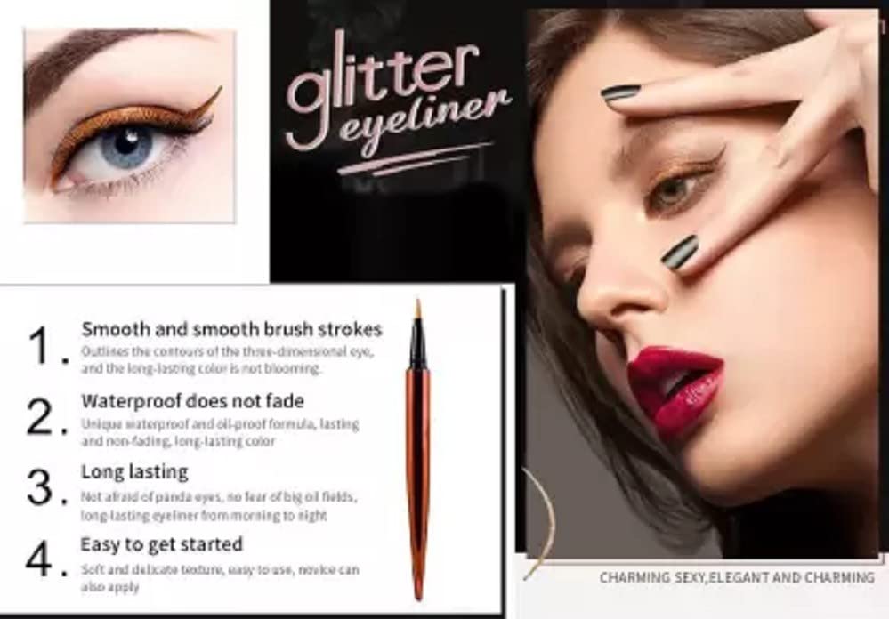 Shiny Diamond Liquid Eyeliner for Long Lasting Stay, 5