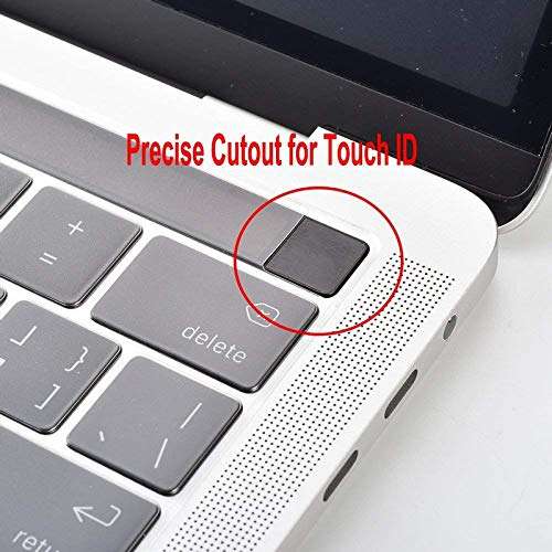 MXVOLT Keyboard TPU Skin for MacBook Pro with Touch Bar 15 Inch and 13 Inch (2016 2017 2018) Model: A1706, A1707, A1989, A1990 Clear, Transparent 4