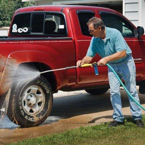 SNAPCOM Plastic Water Zoom Jet Pressure Washer Garden Hose Attachment with Soap Dispenser and Brush for Washing Cars, Cleaning Decking, (44 cm) 4