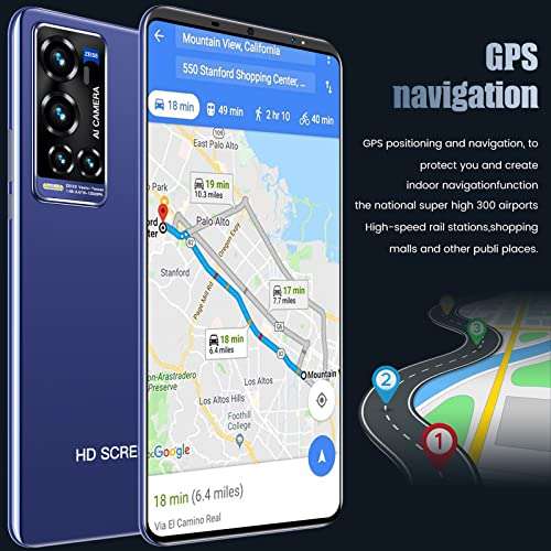 X70 Pro Smartphone LED Screen 6.1 Inch HD Android 10.0 Phone Smartphone,B 6