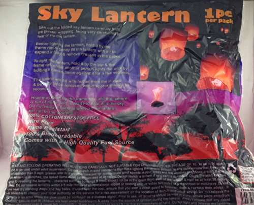 Sugarman International Ltd. Best Sky Lanterns - Colorful Flying Chinese Lanterns (Pack of 50) 3