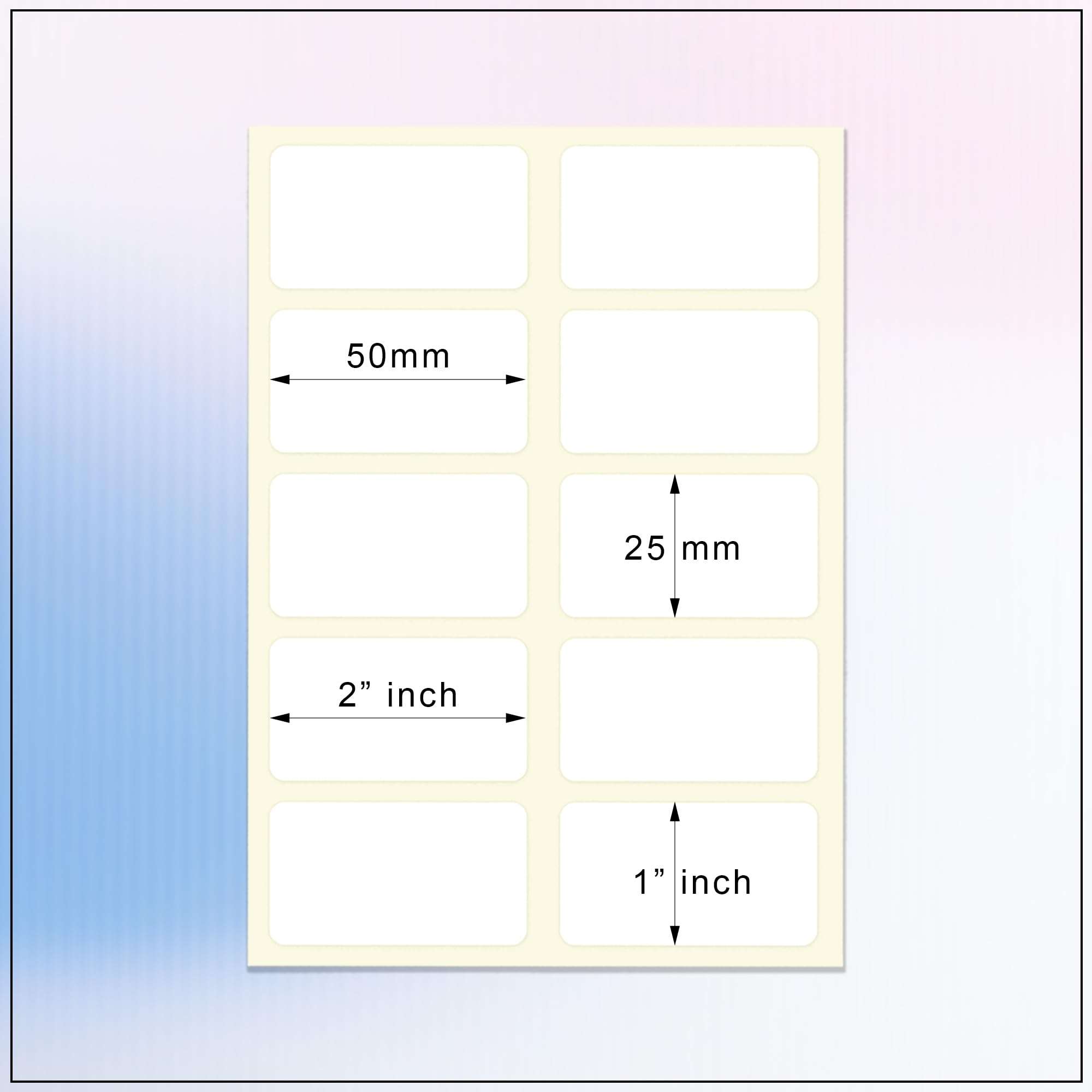 GLUN ® 200 Piece White Waterproof Vinyl Pantry Labels Self Adhesive Stickers for Mason Glass & Plastic Jar Or Bottles 6