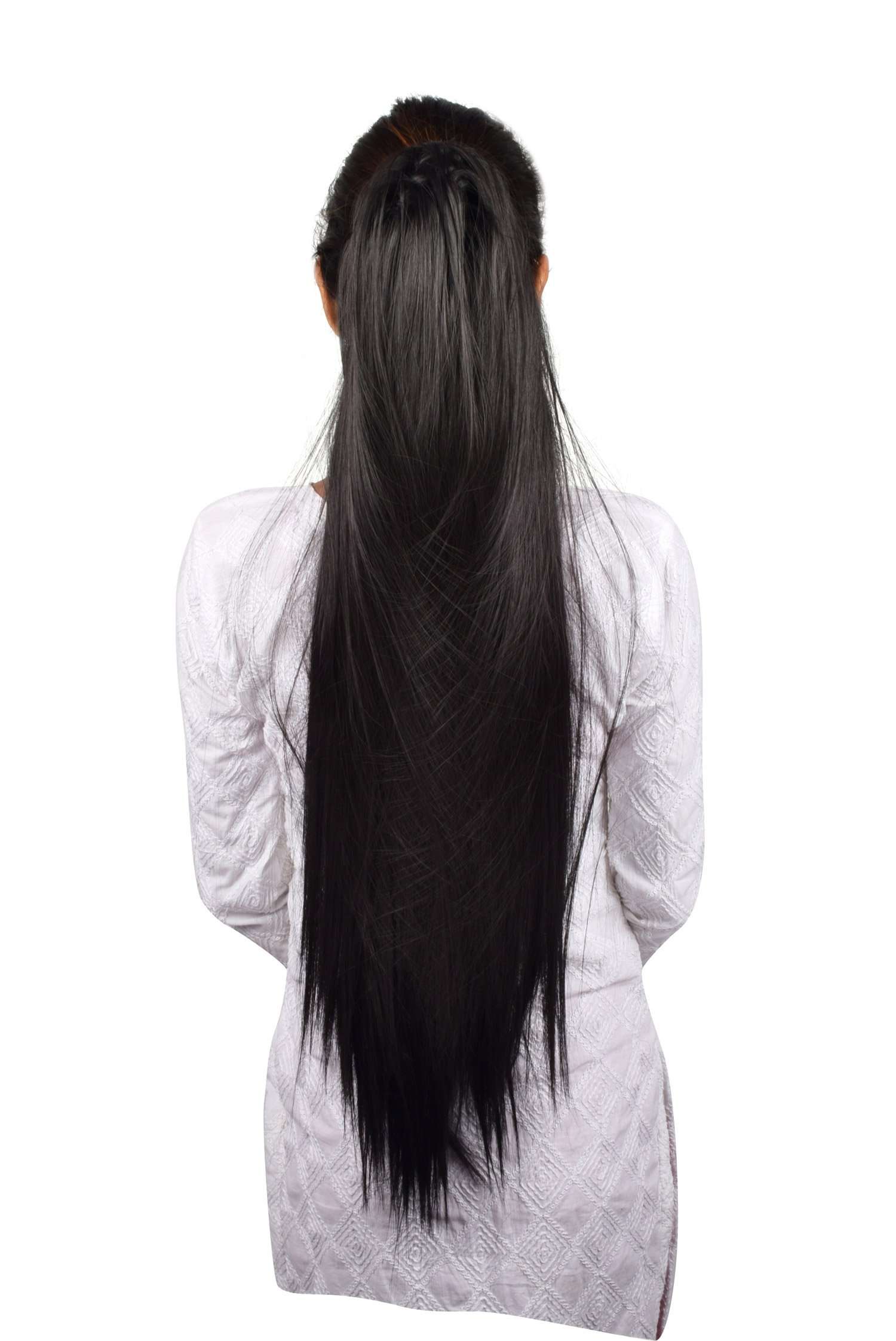 Homeoculture Hair Extension with Plastic clutcher, 24 Inches, Black 2