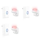 USUPERINK Motion Sensor Bell for Door Entrance,Motion Sensor Chime, Plug in Doorbell Wireless,48 Ringtones, 5 Levels Volume,Easy Installation,1300ft Long Distance,97dB Loud,for Home,Office,Hotel,3PK 1