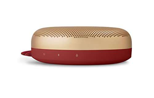 Bang & Olufsen Beosound A1 2nd Gen Portable Wireless Bluetooth Speaker with Voice Assist & Alexa Integration, 3 Microphones for Great Call Quality,IP 67 Dustproof and Waterproof, Lunar Red 3