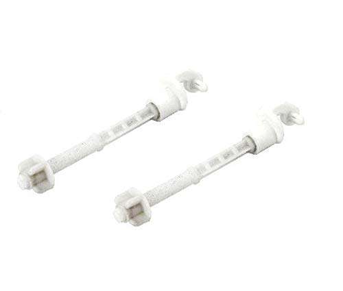 NEW WARE® Plastic Toilet Seat Cover Hinges Cera Type Clamp (White) 1