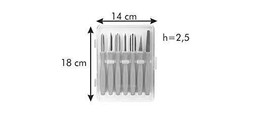 Tescoma 422010.00 Set of carving knife tools, for vegetables and fruits 3