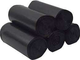 RENDROPS™ - Garbage Bags 48 X 56 CM (Medium) Dustbin Bag / Trash Bag / Plastic Covers For Home Office Parks - Black Color - Pack of 5 (150 Bags) 3