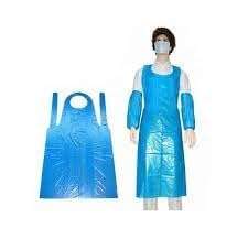 Jonatters JR Disposable Plastic Aprons, Blue - (Pack of 50) 5