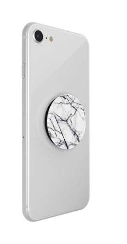 PopSockets: Phone Grip with Expanding Kickstand, Pop Socket for Phone - Dove White Marble 3