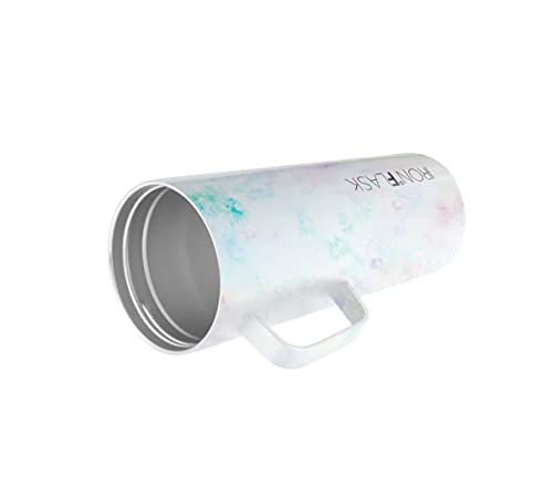 IRON °FLASK Grip Novelty Coffee Mug - Leak Proof, Vacuum Insulated Stainless Steel Bottle, Double Walled, Thermo Travel, Hot Cold, Water Metal Canteen - Pearl, 16 Oz - Rubber Bottom 4