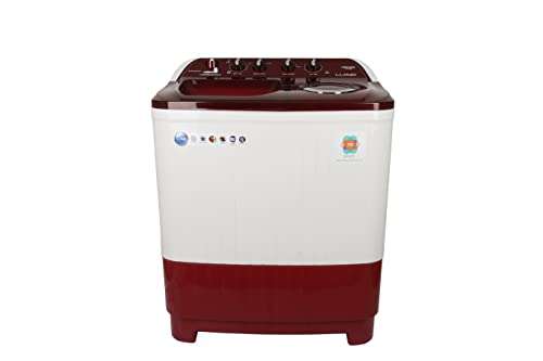 Havells-Lloyd 8.5 Kg 5 Star Semi-Automatic Top Load Washing Machine (LWMS85RDB Red, Active Soak) 1