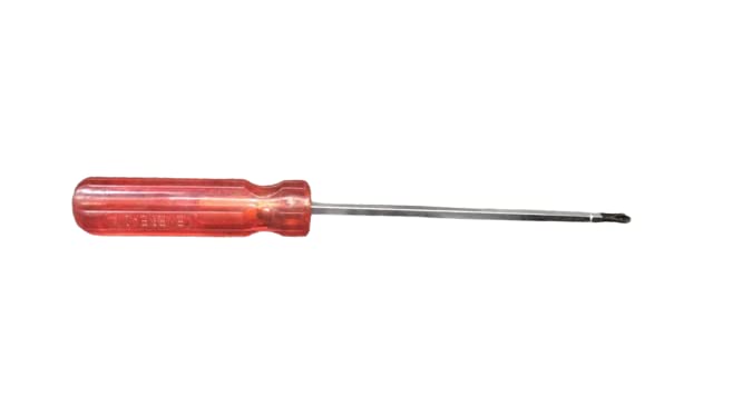 Steel Screw Driver 8 inch (Red) Pack of 2 1