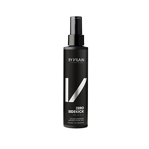 By Vilain Sidekick Zero Pre Styling Hair Spray - Professional Hair Volume Enhancing Primer Heat Protectant, Anti Frizz Protection with Hyaluronic Acid & Aloe Vera, Hold, Texture, Natural Shine 155ml 2