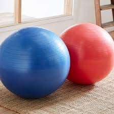 plenzo Gym Ball for Exercise & Fitness Yoga Anti Burst Professional (Multi-Color) 6