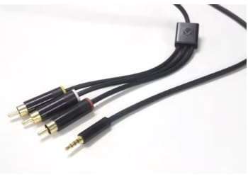 3.5mm to Composite AV Audio Video Cable for Xbox 360 Slim E X-Box E AV Cable 1.75M 3