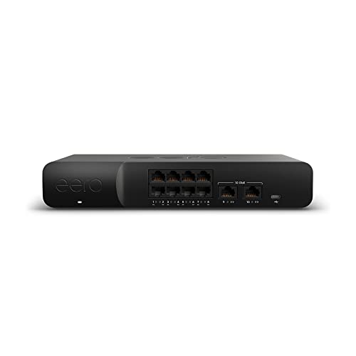 Amazon eero PoE Gateway - 10-port eero router and PoE switch (Two 10 GbE ports, eight 2.5 GbE PoE ports) 1