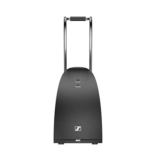 Sennheiser RS 120-W On-Ear Wireless Headphones for Crystal-clear TV Listening with 3 Sound Modes, Lightweight Design, Easy Volume Control, 60 m Range and Convenient Transmitter/Charger Combo - Black 3