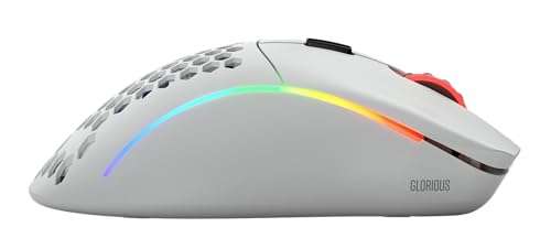 Glorious PC Gaming Race Model USB D Wireless Gaming Mouse - RGB 69g Lightweight Ergonomic Wireless Gaming Mouse (Matte White) 5