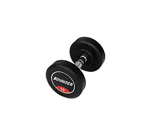 ASG Bouncer Dumbbell 10 kg Single piece / 10kg x 1pcs / Bouncer Dumbbell/Rubber Coated Dambal/Home Gym Exercise Dumbbell/Fixed Weight dumbbell / (pack of 1) 10kg Weights 2