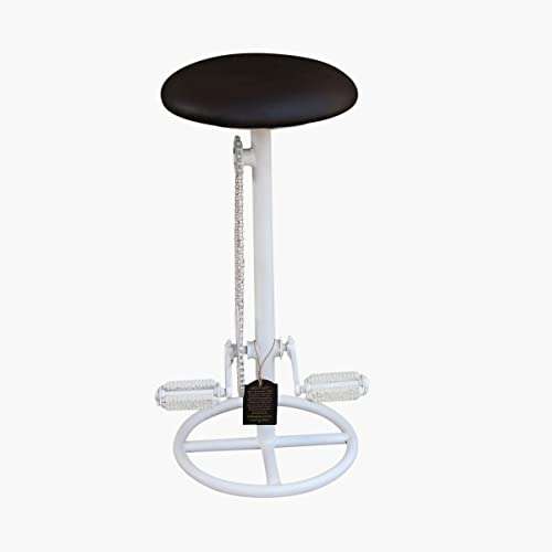 Home Centre Black and White Vintage Bar Stool, Standard 2