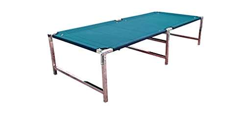 Upsham H Folding Khatlo Bed Stainlesssteel Strong Frame Single Person Sleeping Foldable Palang For Space Saving Bed In Small Home, Bedroom, Terrace Bed Size 183Cm X 76Cm- Random Color (Set Of 1 Pcs) 1