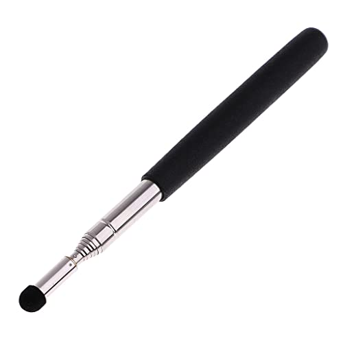 Tiuimk 1 Meter Long Felt Tip Pointer - 12mm Black, Retractable & Extendable Teaching Aid for Whiteboard 3