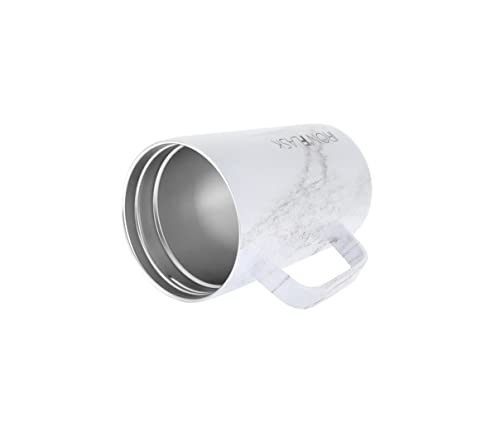 IRON °FLASK Grip Coffee Mug 2.0-12 Oz, Leak Proof, Vacuum Insulated Stainless Steel Bottle, Double Walled, Thermo Travel, Hot Cold, Water Metal Canteen - Carrara Marble 4