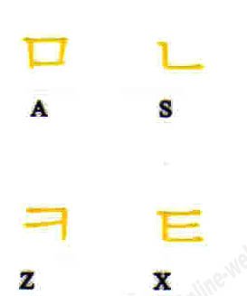 Online-Welcome Korean Keyboard Label with Yellow Lettering Transparent for Computer LAPTOPS Desktop 3