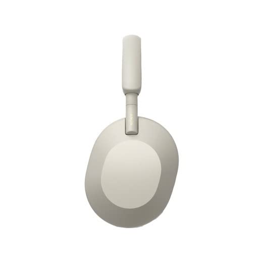 Sony WH-1000XM5 Wireless Noise Canceling Over-Ear Headphones (Silver) with Knox Gear 4-Port USB 3.0 Hub and Alloy Headphone Stand Bundle (3 Items) 5