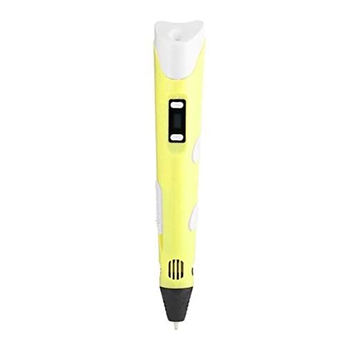 eSun 06A 3D Printing Pen Professional | Strong Body | LCD Display | Supports PLA /ABS Filament (Yellow) 3