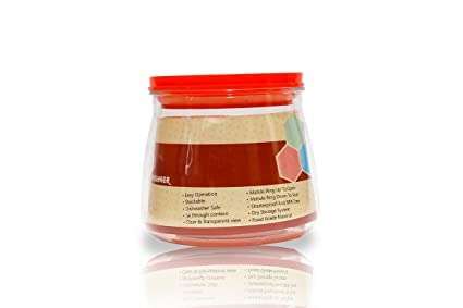 ARV MEGAHOUSE Plastic Stackable Modular Matka Kitchen Storage Containers (Set of 4, 900ml) 5