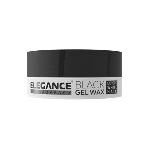 E Elegance Hair Products - Black Color Hair Styling Gel Wax 4.93 Oz - Medium Control, Shinny Finish, Effortless Elegance 1