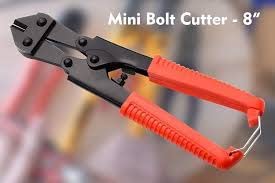 NVF Mini Bolt Cutter Chain Mesh Threaded Rod Wire Breaking Mini Bolt and Wire Cutter Bolt Clipper Cable Cutter Wire Clamp Cutting Pliers with Hardened and Tempered Construction Mini Bolt Cutters Heavy Duty Wire Stripper Cable Cutter Pliers Crimpers Shear Cutting Stripping Tool 4