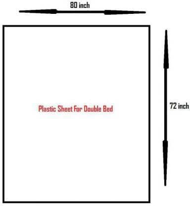 AG Creation PVC Waterproof Bedsheet or Baby Plastic Sheet, Mattress Protector , Waterproof Bedsheet Plastic Size 6.5 Ft x 6 Ft Or 72 Inch x 80 Inch for Double Bed 4