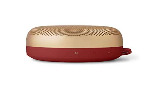 Bang & Olufsen Beosound A1 2nd Gen Portable Wireless Bluetooth Speaker with Voice Assist & Alexa Integration, 3 Microphones for Great Call Quality,IP 67 Dustproof and Waterproof, Lunar Red 2
