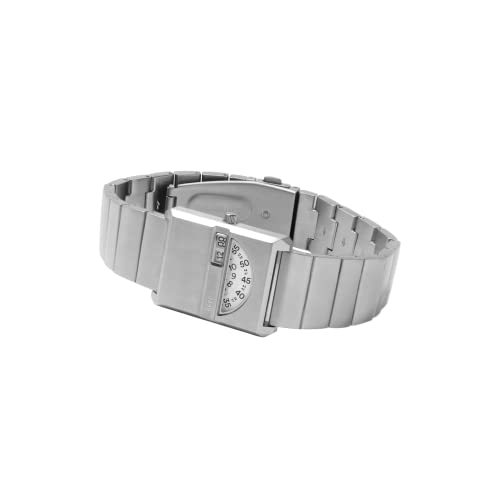 Breda 'Pulse Tandem' Silver and Metal Bracelet Watch, 26MM 2