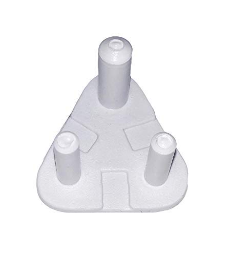 0-Degree Electrical Socket Cover For Indian Plug Point For Baby Safety Proofing (20 Pieces, White) 5