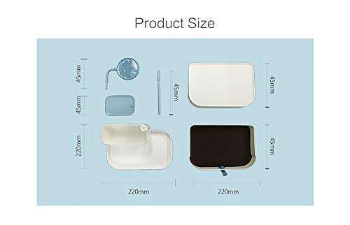 GION Makeup Storage Organizer Tray Plastic Storage Box Cosmetics Box Home Makeup Organizer with Drawer and Rotating Mirror (1Pcs) 6